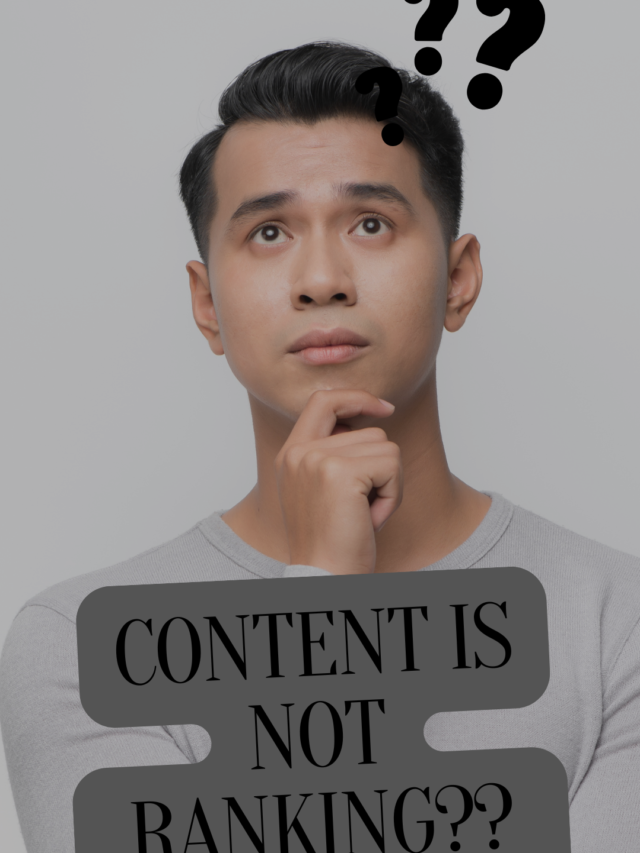 Content is Not Ranking? Watch This!!